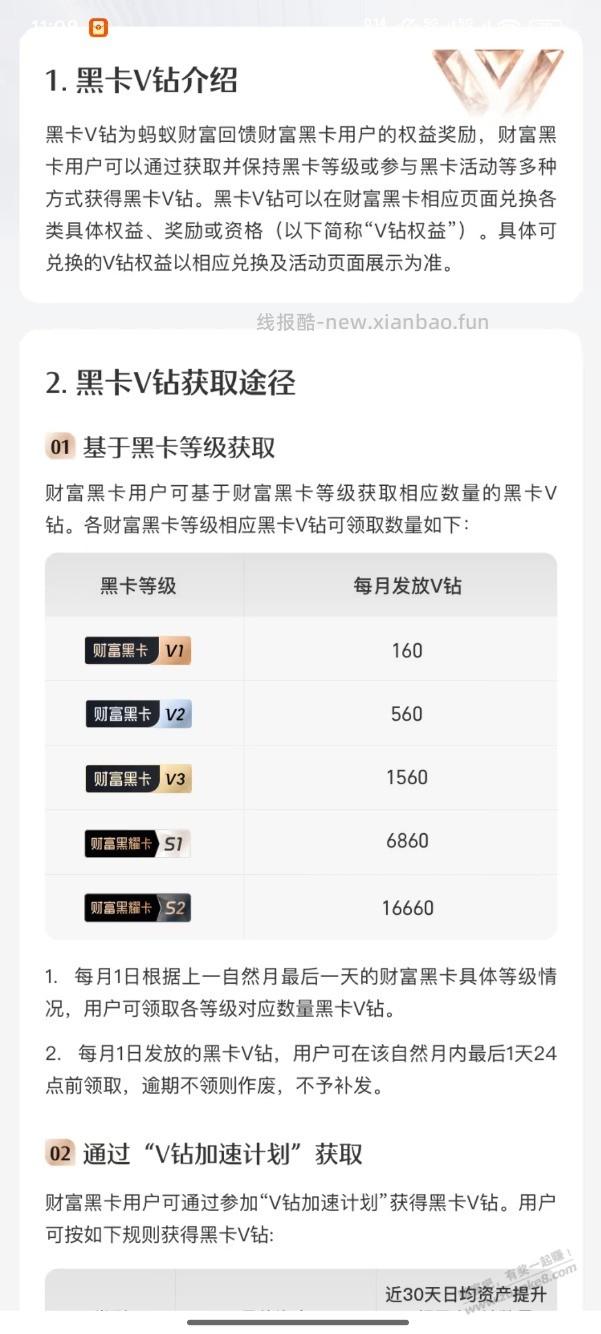 支付宝黑卡权益大缩水 - 线报酷