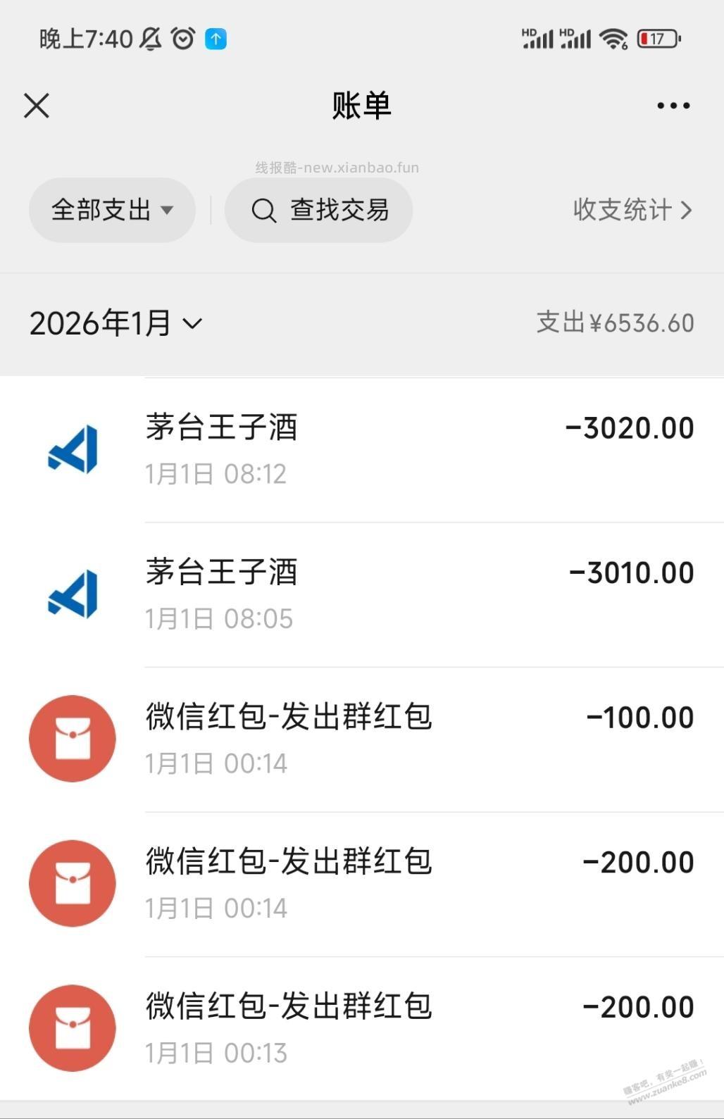 今天发了500红包 - 线报酷