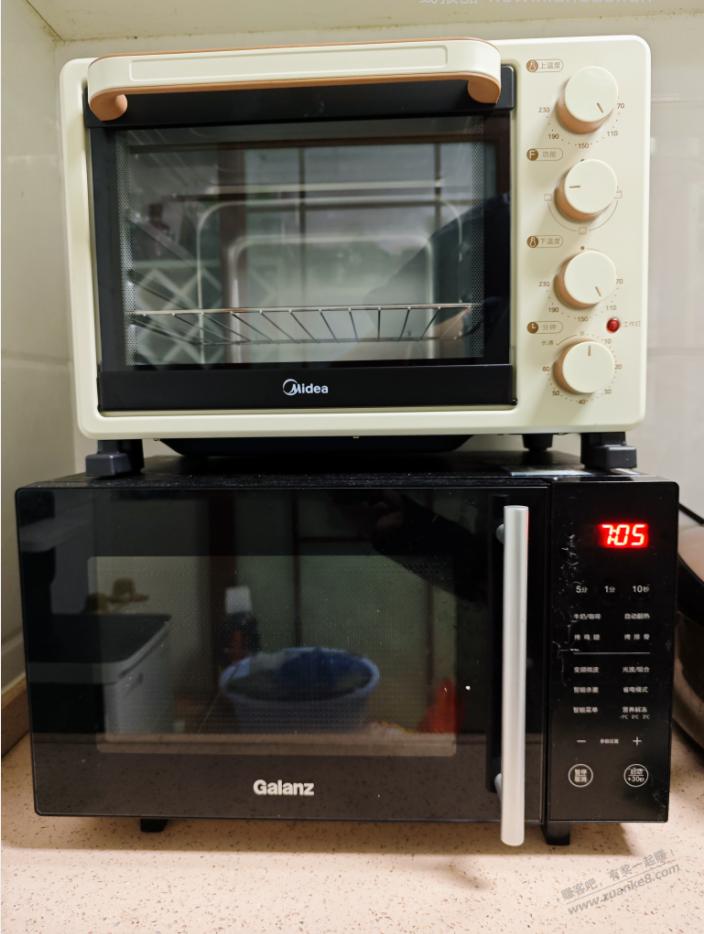 七十多买的美的烤箱，颜值还不错，首次烤戚风蛋糕成功 - 线报酷