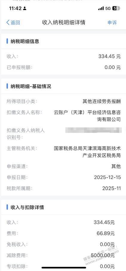 个体户 一年才正常4W营收 ，2W房租，今天去睡物局 交了255个税5% - 线报酷