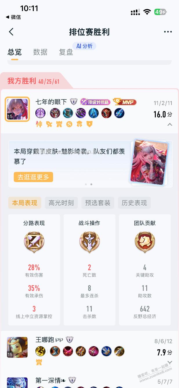 这把玩爽了，顶级打野，第一次得 - 线报酷