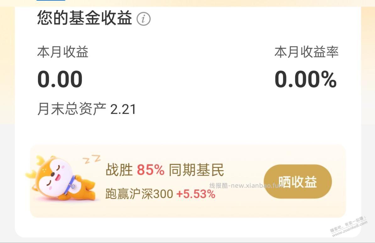 原来不玩就已经跑赢85％的基民了 - 线报酷