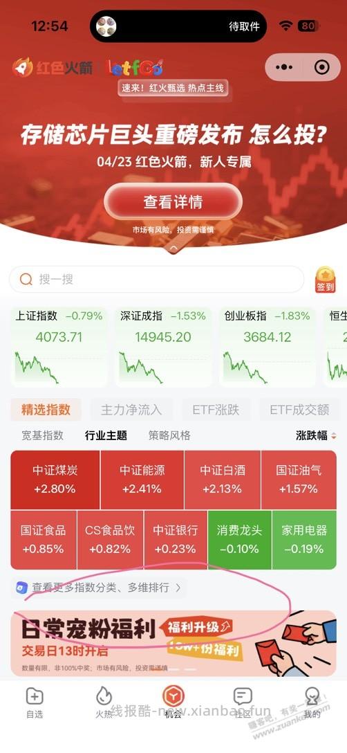 13点红色火箭 - 线报酷