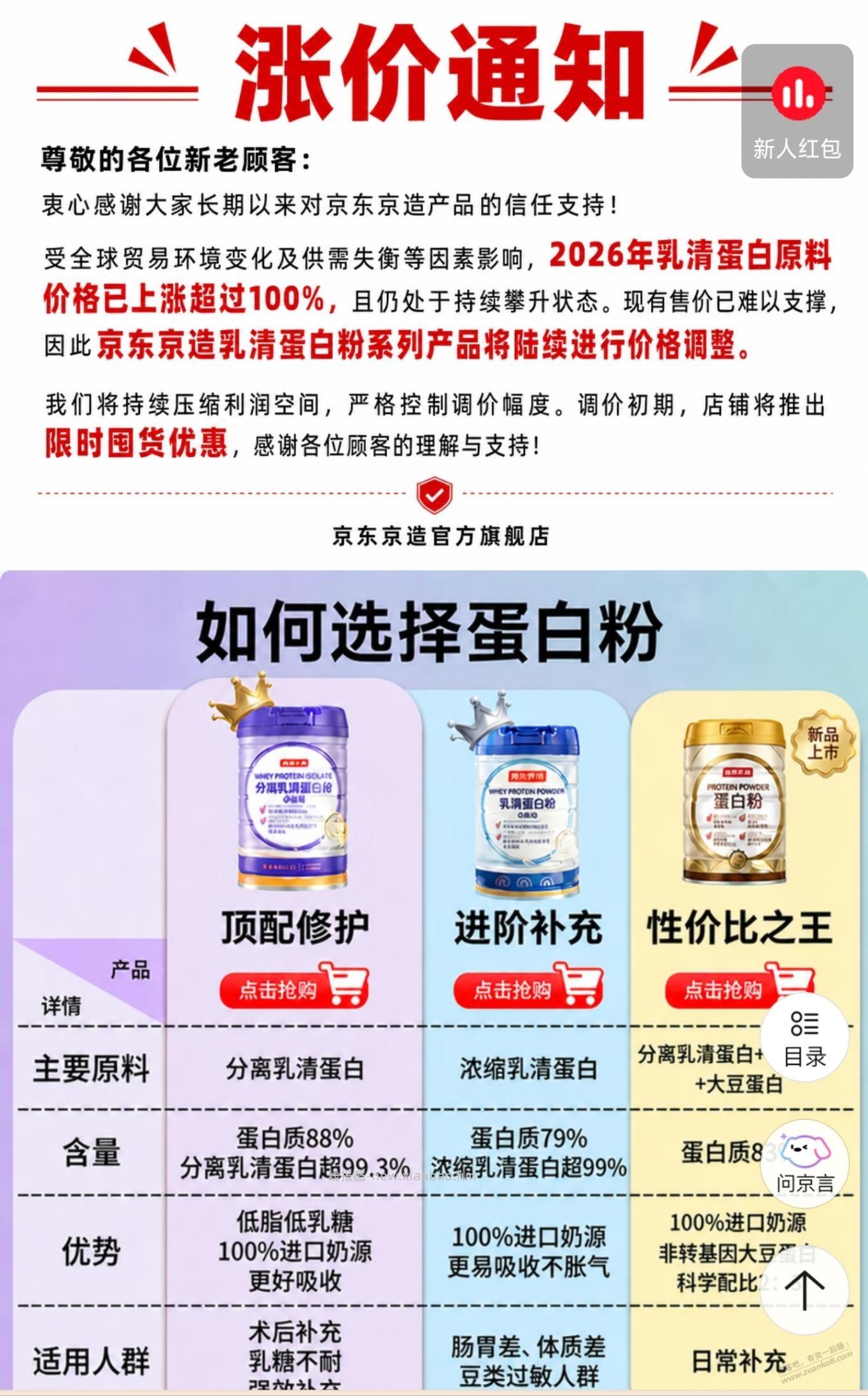 涨价带来商家压缩成本，蛋白粉味道都变了…… - 86线报