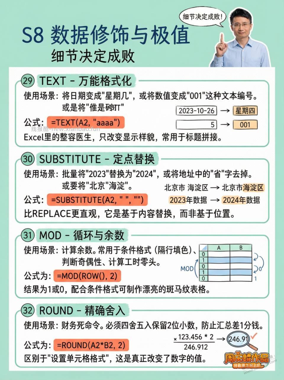 36个Excel神仙函数，有时候能救命 - 线报酷