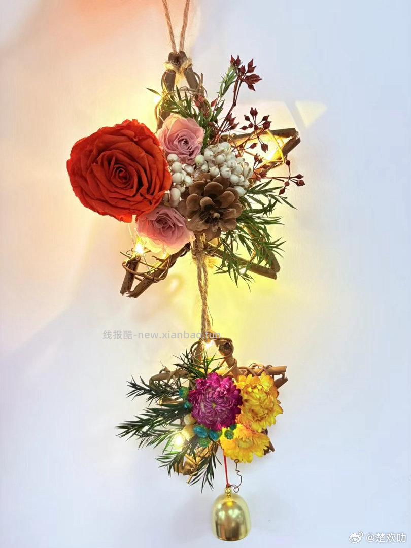 泪奔 学校布置了手工作业 我们选了手工环保风铃 今晚抽空捣鼓了弄出来了 - 线报酷