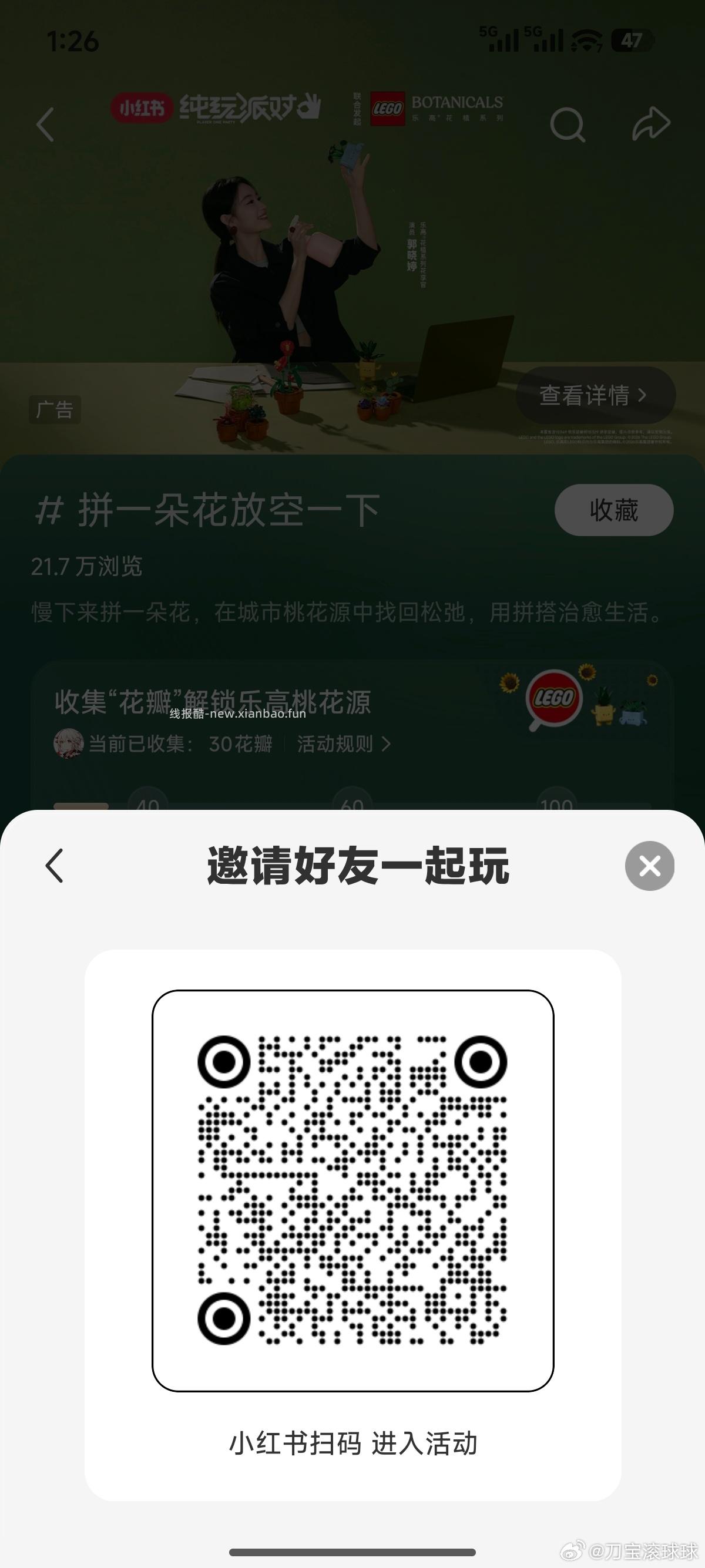 小红书 搜 拼一朵花放空一下 横幅下方 立即查看 进去做任务得5无门槛券 - 线报酷