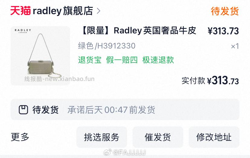 看需 过金币 Radley英国牛皮包 - 线报酷