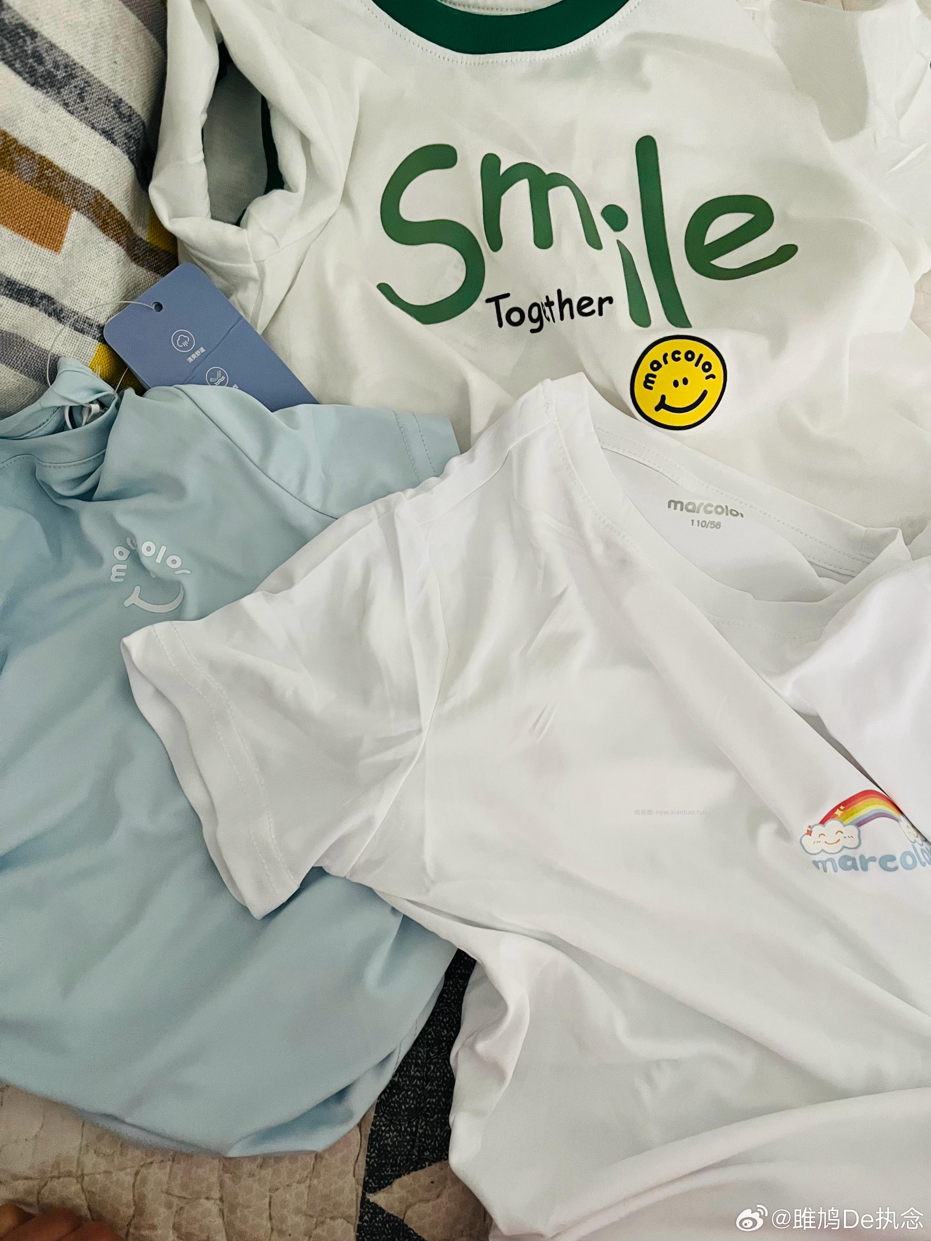 马卡乐儿童纯棉短袖T恤 拍3件 56.90元 - 线报酷