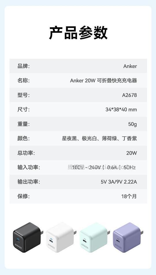 安克20w苹果充电头 10元 很好用的手机膜 0元 仔细看贴就能得到答案 - 线报酷