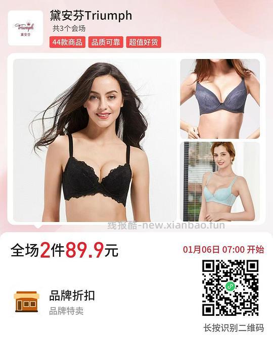 倒闭清仓，黛安芬内衣39两件和89两件 - 线报酷