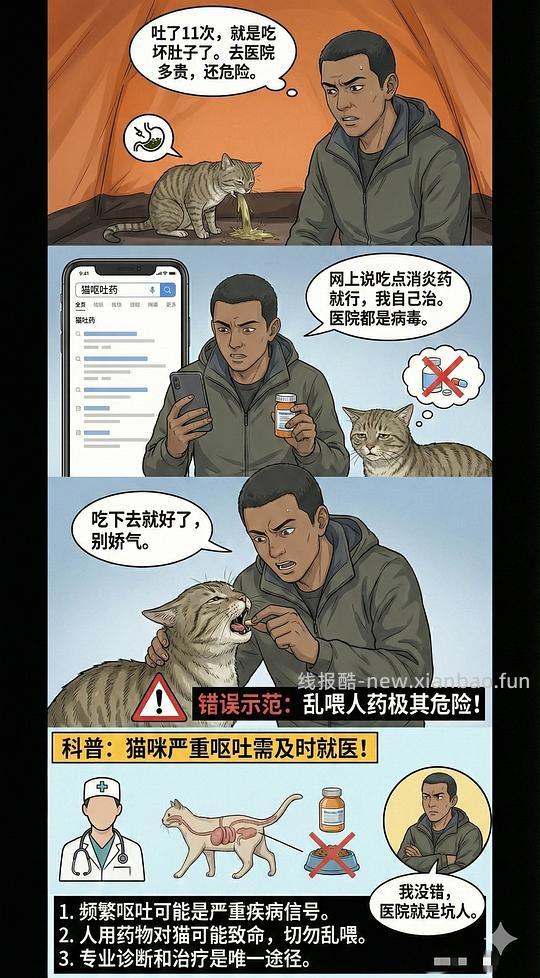 讨论/【科普】养猫科普漫画，不定期更新中（2.10 更新封窗、新手养猫误区科普） - 线报酷