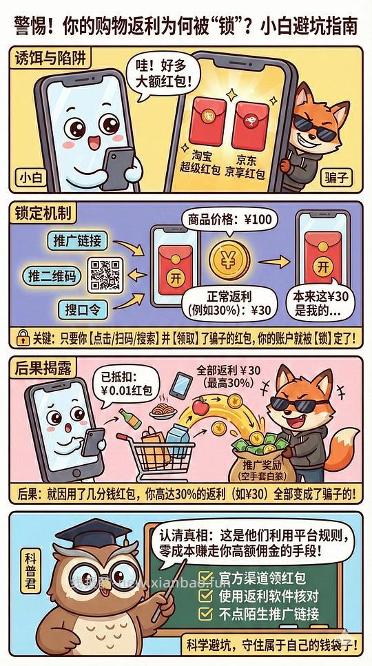 讨论/【科普】锁佣、锁佣红包、锁佣诈骗科普漫画！ - 线报酷