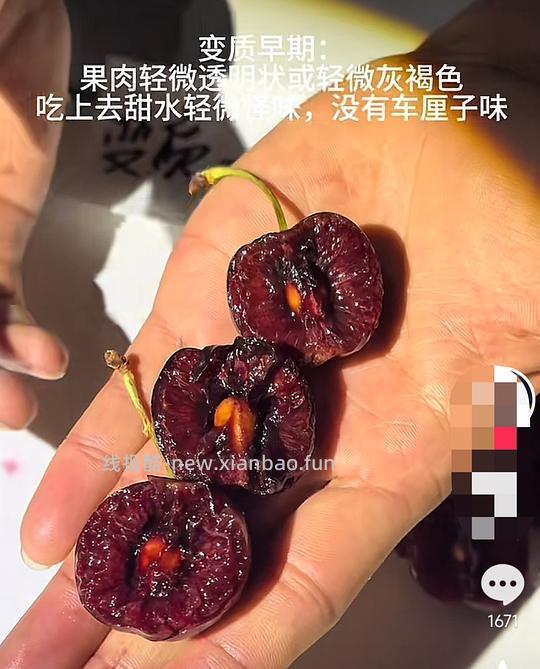 【交流】车厘子 是否变质 辨别方法图解 - 线报酷