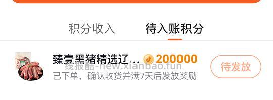 刷券 33r内买2.4斤黑猪肋排 - 线报酷