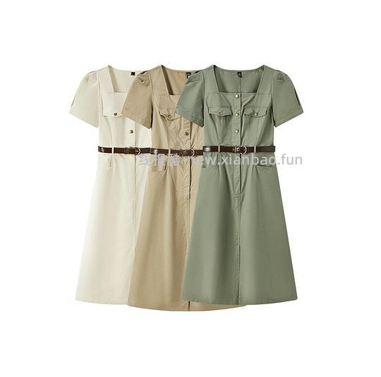 更低了35 森马工装连衣裙37左右 - 线报酷