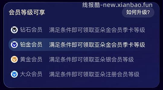 免费领亚朵和华住会金会员季卡 - 线报酷