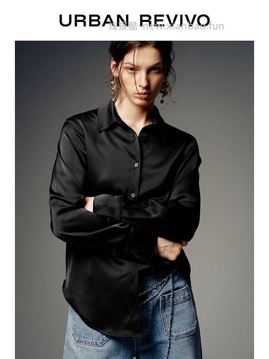 ur貌美黑色衬衫116 - 线报酷