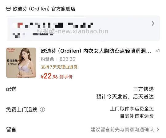 内衣，欧迪芬好价20可以买一件 - 线报酷