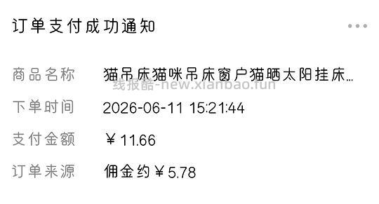 猫吊床，网布款吸盘固定11.02r - 线报酷