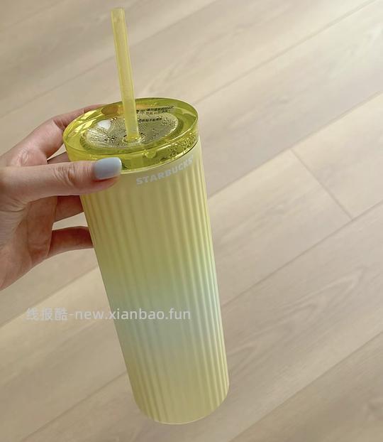 58买星巴克美貌黄绿色薯条杯！自营缺货 旗舰店有货贵10块 - 线报酷