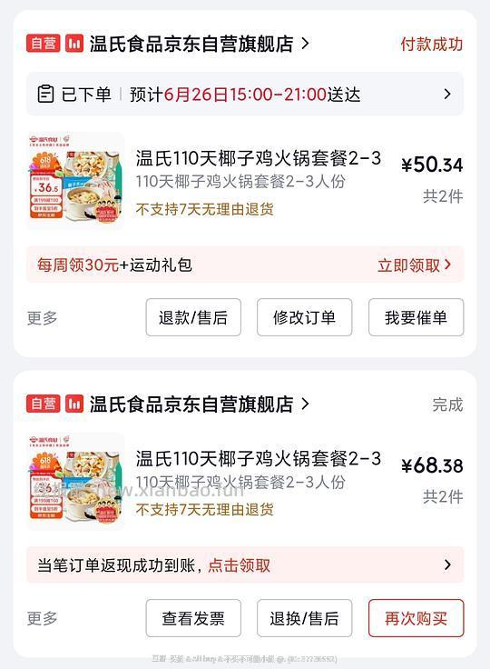 温氏椰子鸡2-3人份25r - 线报酷