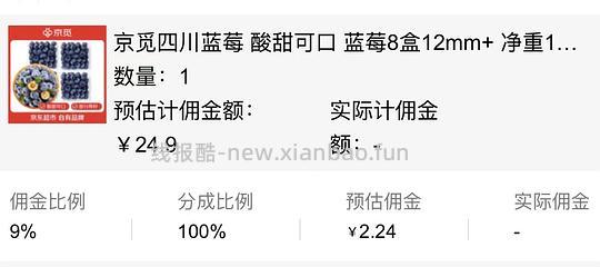 傻瓜作业买8盒自营蓝莓24.9包邮 - 线报酷
