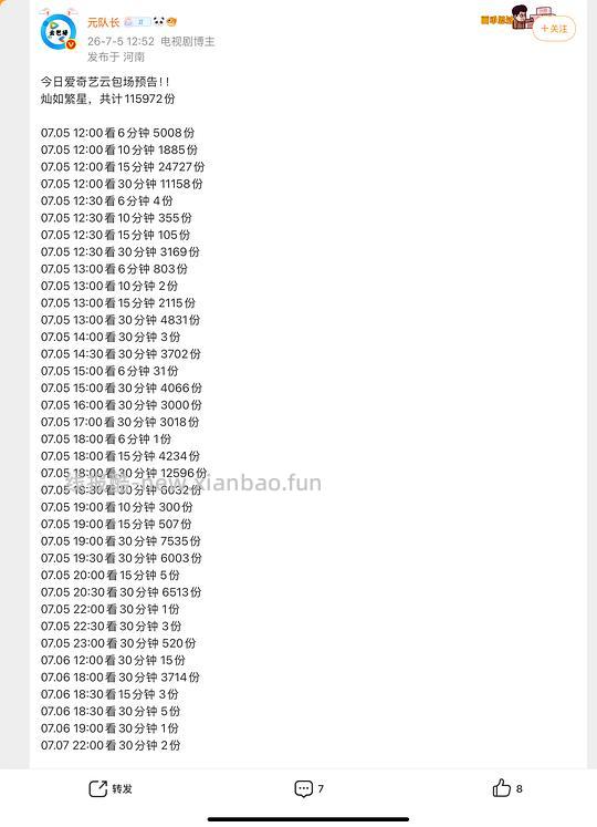 爱奇艺会员云包场今日大量 亲测好抢！ - 线报酷