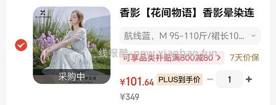 车走了，好价香影连衣裙 - 线报酷
