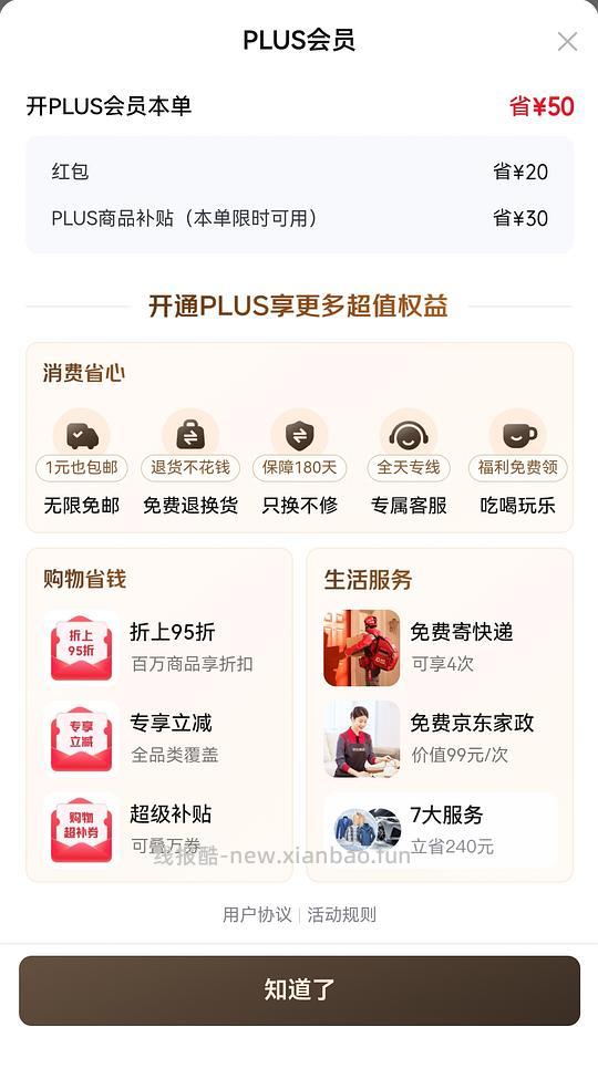 49开京东plus（需要鸡排的才是这个价） - 线报酷