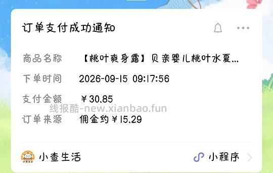 母婴，贝亲桃子水15.56两瓶（需刷卷） - 线报酷