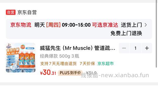 6块一瓶 威猛先生管道疏通剂500g - 清风线报