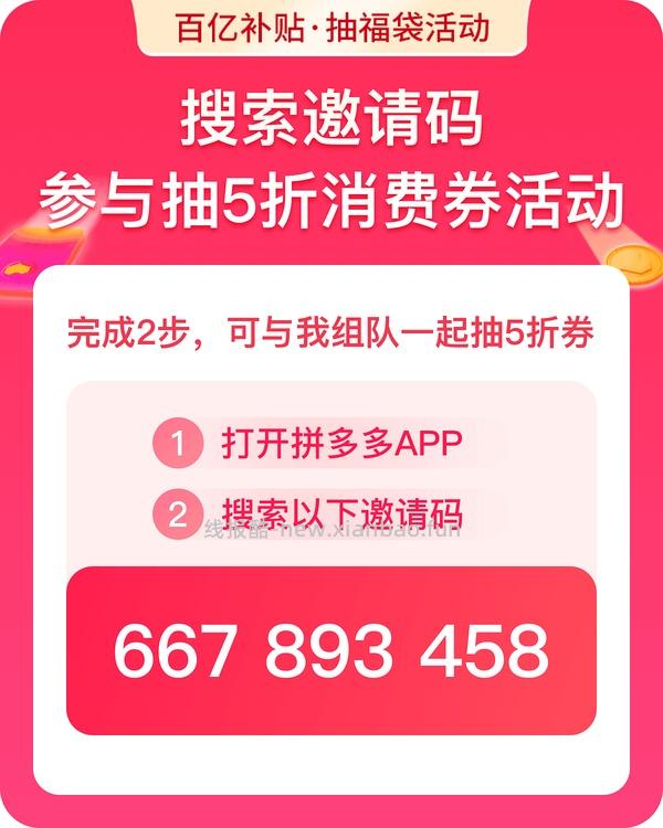 pdd百亿补贴抽福袋 - 线报酷