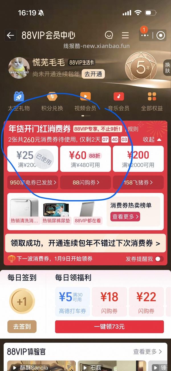 渴望拼团，88vip 到手383 - 线报酷