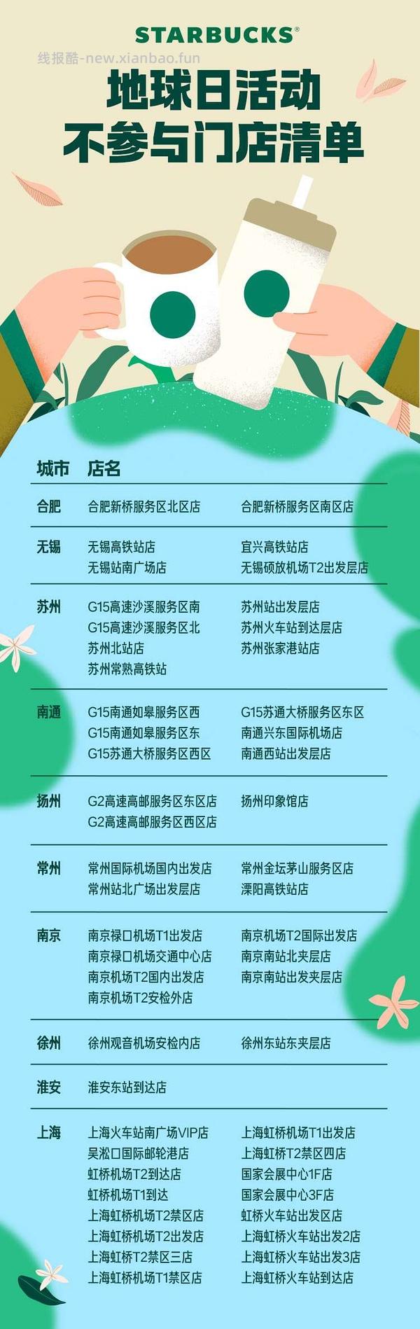 预告，星巴克地球日自带杯免费喝咖啡又要有了 - 线报酷