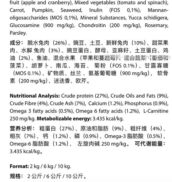 恩萃兔肉6kg 420元 - 线报酷
