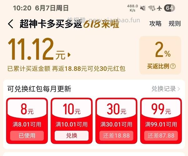 9.63买农夫山泉4L*4 地区车 - 线报酷