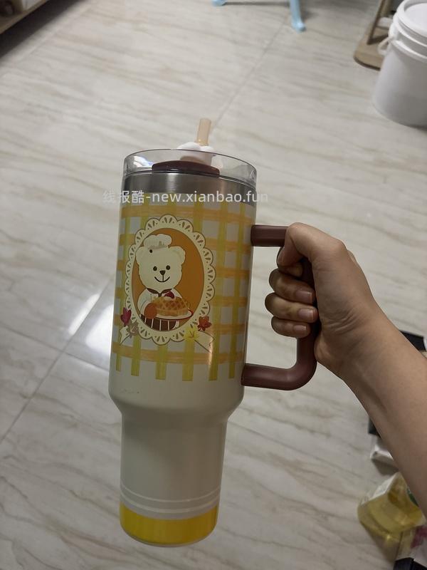 45买星巴克小熊甜品屋1270ml吸管杯 - 线报酷