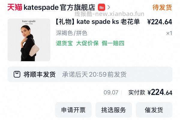 kate spade麻将包好价 - 线报酷