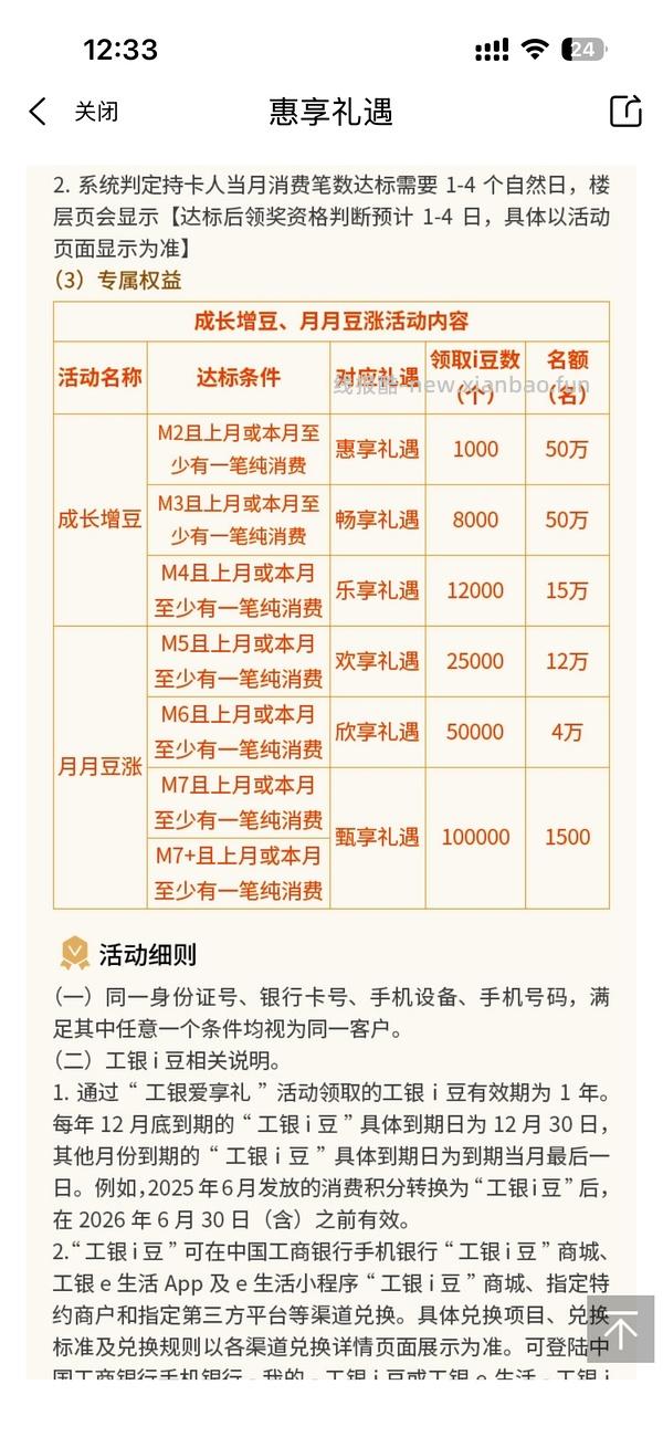 工行豆子🫘有水，先到先得，速去 - 线报酷