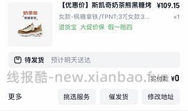 斯凯奇鞋子91块（黑糖烤奶）（车跑） - 线报酷