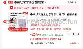 （车跑）不莱玫塔卡沙合作款行李箱26plus 到手大概320 - 线报酷