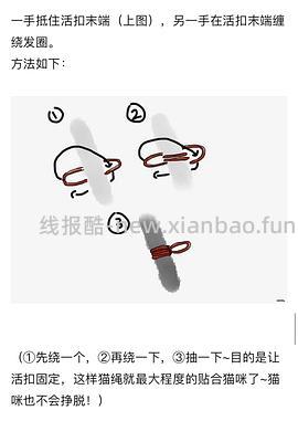 讨论/【教程】进阶版教程——如何将不到10块钱的牵引绳改造成100+的科学牵引绳 - 线报酷