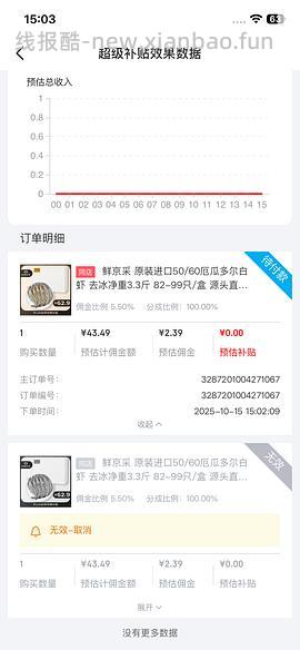 鲜京采厄瓜多尔白虾3.3斤 - 线报酷