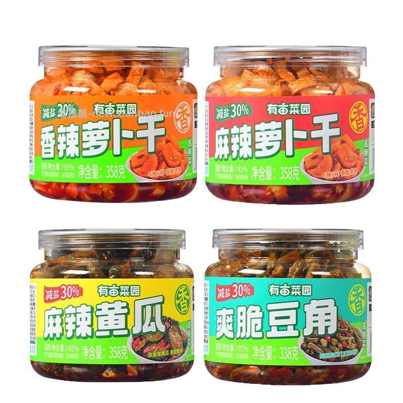 有亩菜园 减盐萝卜干下饭菜358g 8元 - 线报酷