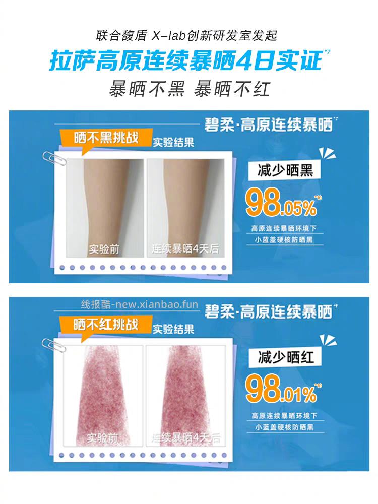 碧柔赞萌露比联名款小蓝盖防晒霜70ml 24元 - 线报酷