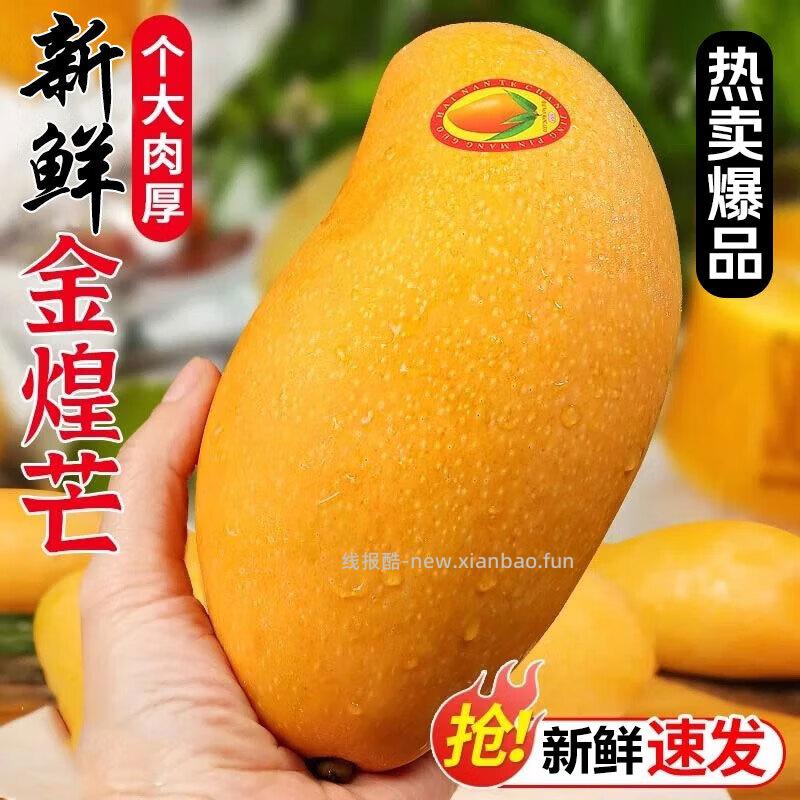 庾丰大青皮金煌芒净果4.5斤 12.80元 - 线报酷