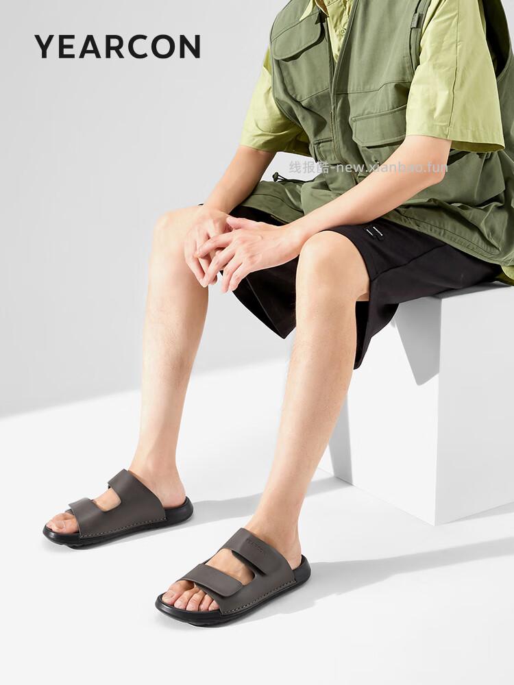 意尔康一脚蹬男士凉鞋 69.9元 - 线报酷