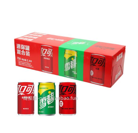 可口可乐迷你罐汽水200ml*12罐 16.5元 - 线报酷