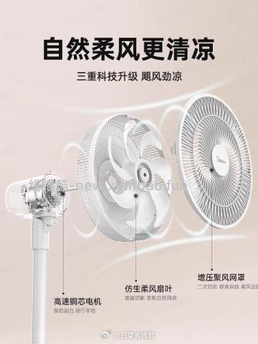 美的七叶大风力静音扇 拍2件 81元 - 线报酷